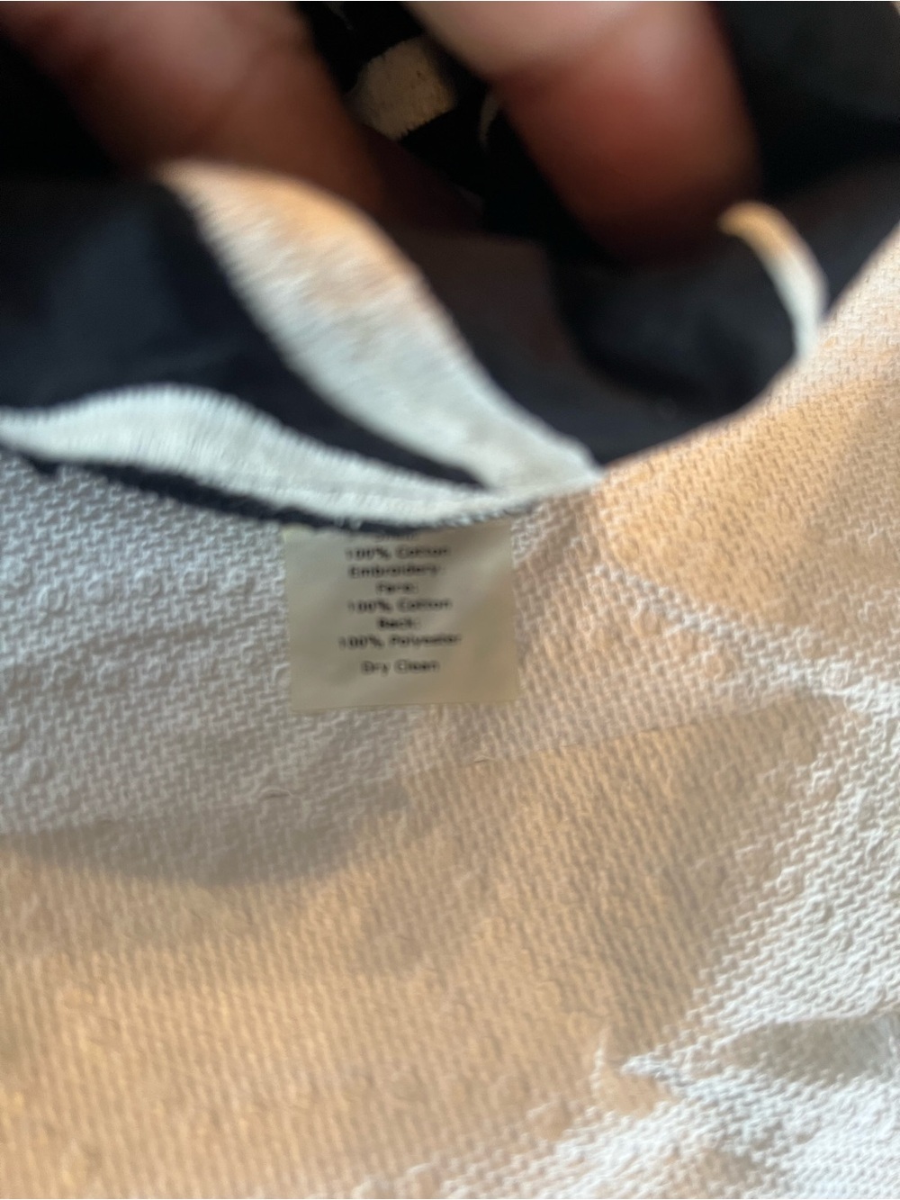 Talbots Black Tunic with White Leaf Print - Picture 10 of 11